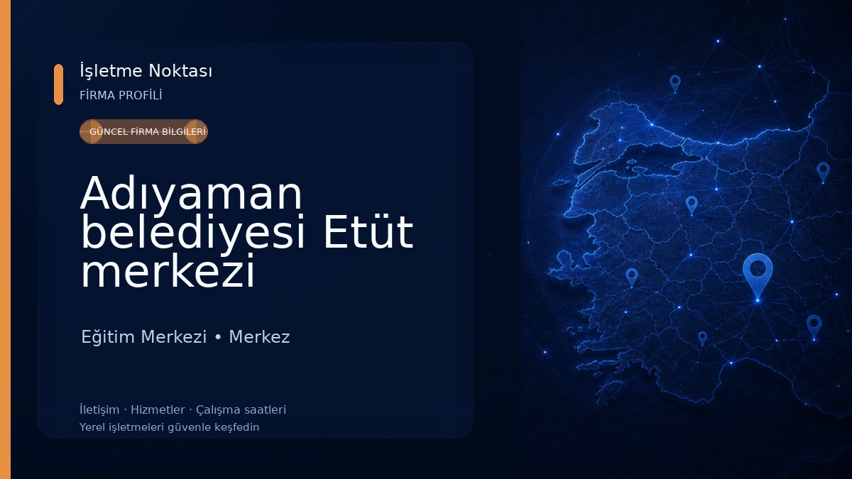 Adıyaman belediyesi Etüt merkezi Eğitim Merkezi