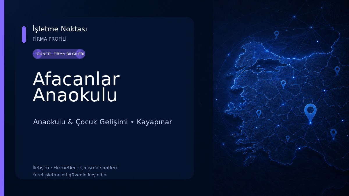 Afacanlar Anaokulu Anaokulu & Çocuk Gelişimi