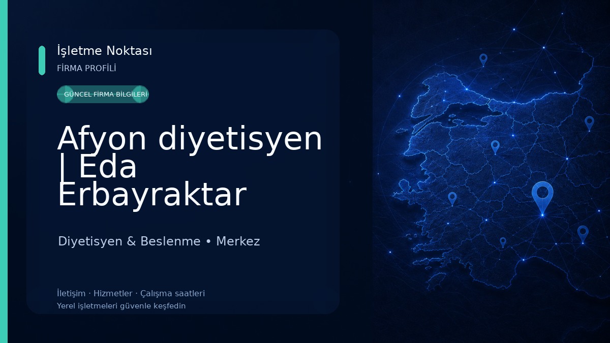 Afyon diyetisyen | Eda Erbayraktar Diyetisyen & Beslenme