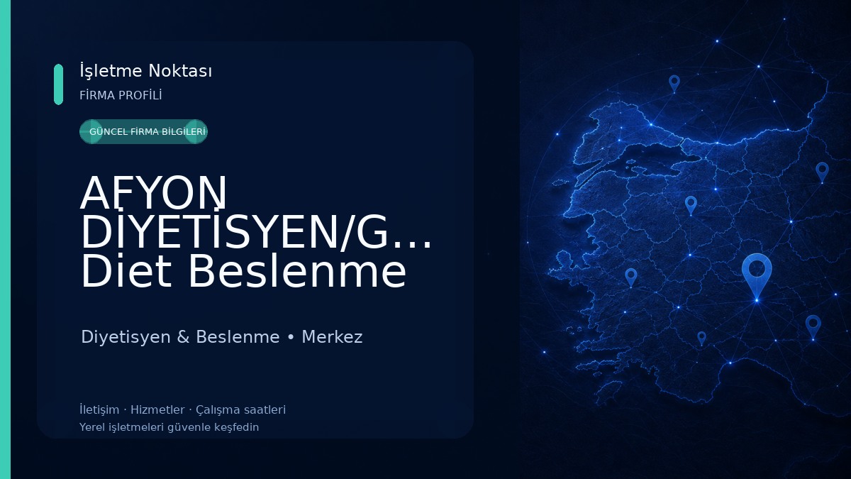 AFYON DİYETİSYEN/Golden Diet Beslenme Danışmanlığı Diyetisyen & Beslenme