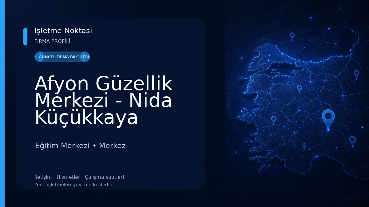Afyon Güzellik Merkezi - Nida Küçükkaya Güzellik Merkezi-Afyon Cilt Bakımı- Afyon Lazer Epilasyon - Afyon Güzellik Salonu Eğitim Merkezi