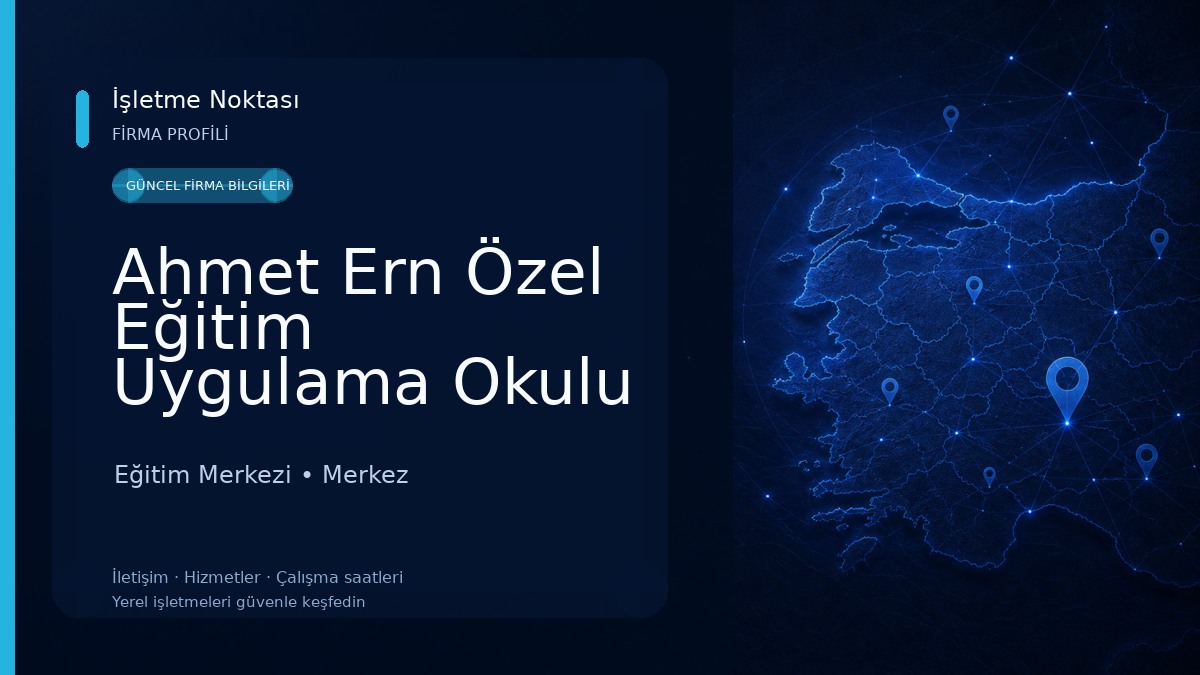 Ahmet Ern Özel Eğitim Uygulama Okulu Eğitim Merkezi