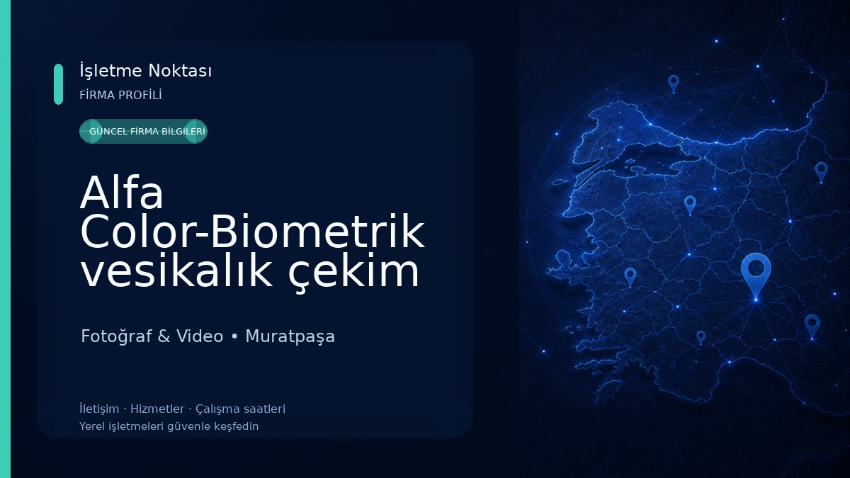 Alfa Color-Biometrik vesikalık çekim noktası Fotoğraf & Video