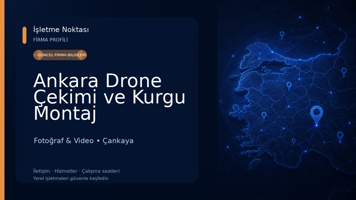 Ankara Drone Çekimi ve Kurgu Montaj Hizmetleri Fotoğraf & Video
