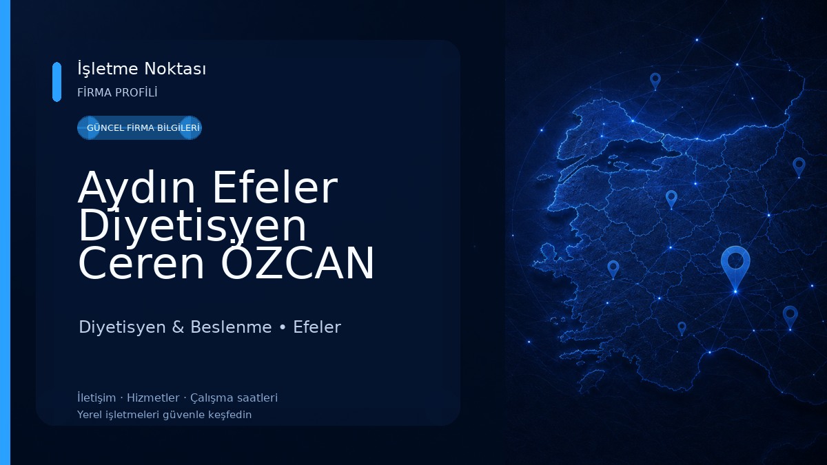 Aydın Efeler Diyetisyen Ceren ÖZCAN