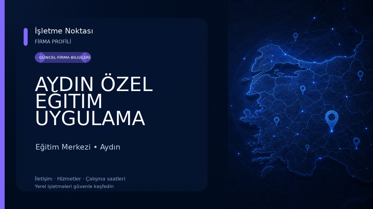 AYDIN ÖZEL EĞITIM UYGULAMA MERKEZI Eğitim Merkezi