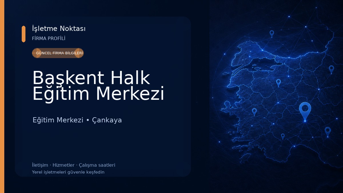 Başkent Halk Eğitim Merkezi Eğitim Merkezi