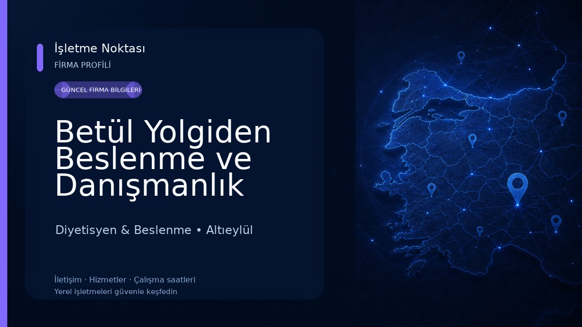 Betül Yolgiden Beslenme ve Danışmanlık Diyetisyen & Beslenme