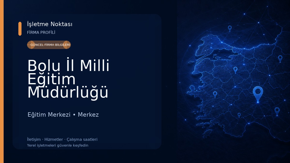 Bolu İl Milli Eğitim Müdürlüğü Eğitim Merkezi