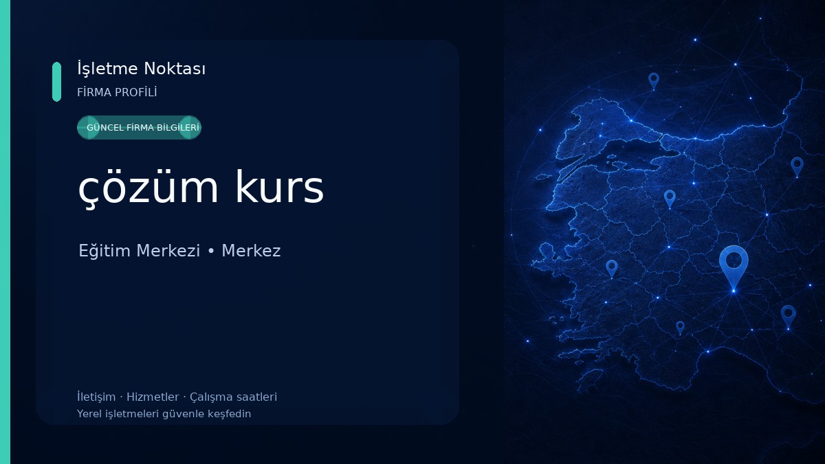 çözüm kurs Eğitim Merkezi