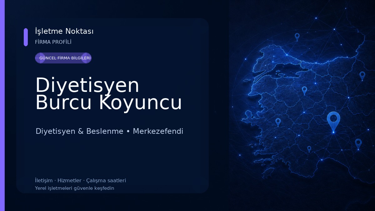 Diyetisyen Burcu Koyuncu Diyetisyen & Beslenme