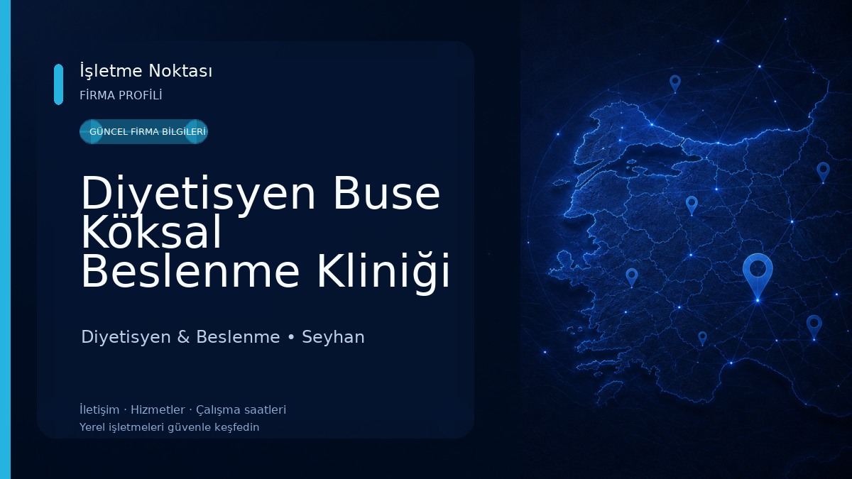 Diyetisyen Buse Köksal Beslenme Kliniği Diyetisyen & Beslenme