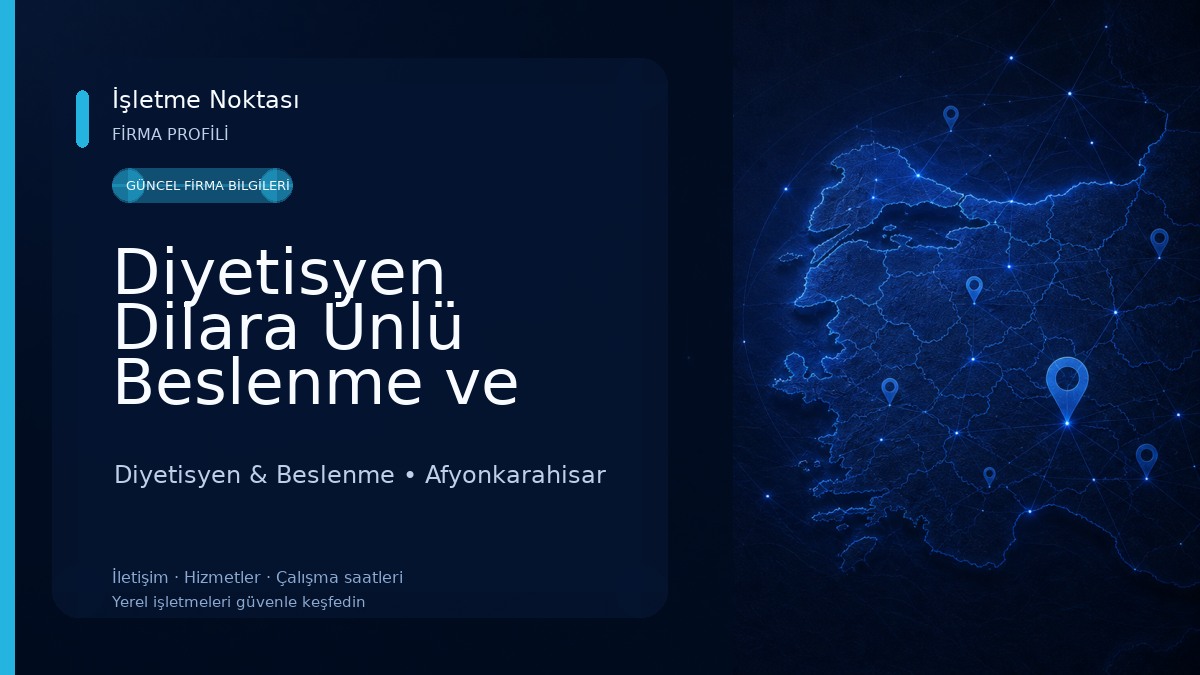 Diyetisyen Dilara Ünlü Beslenme ve Danışmanlık Merkezi Diyetisyen & Beslenme