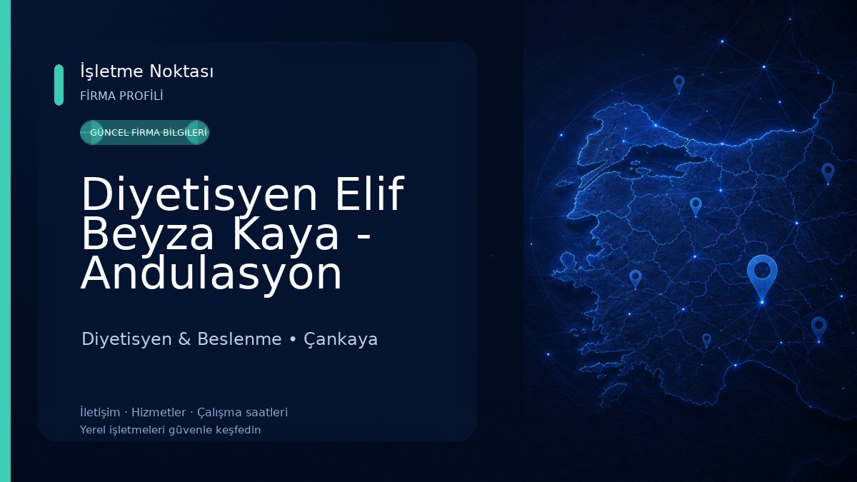 Diyetisyen Elif Beyza Kaya - Andulasyon Terapi -Ankara Bölgesel Zayıflama Diyetisyen & Beslenme