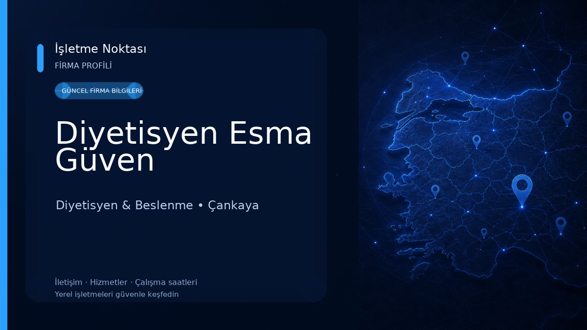 Diyetisyen Esma Güven Diyetisyen & Beslenme