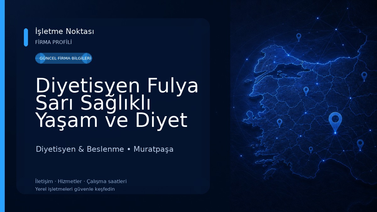 Diyetisyen Fulya Sarı Sağlıklı Yaşam ve Diyet Danışmanlığı