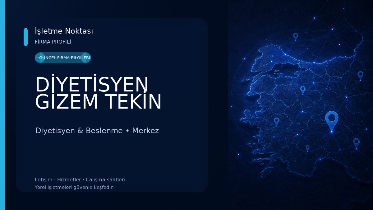 DİYETİSYEN GİZEM TEKİN Diyetisyen & Beslenme