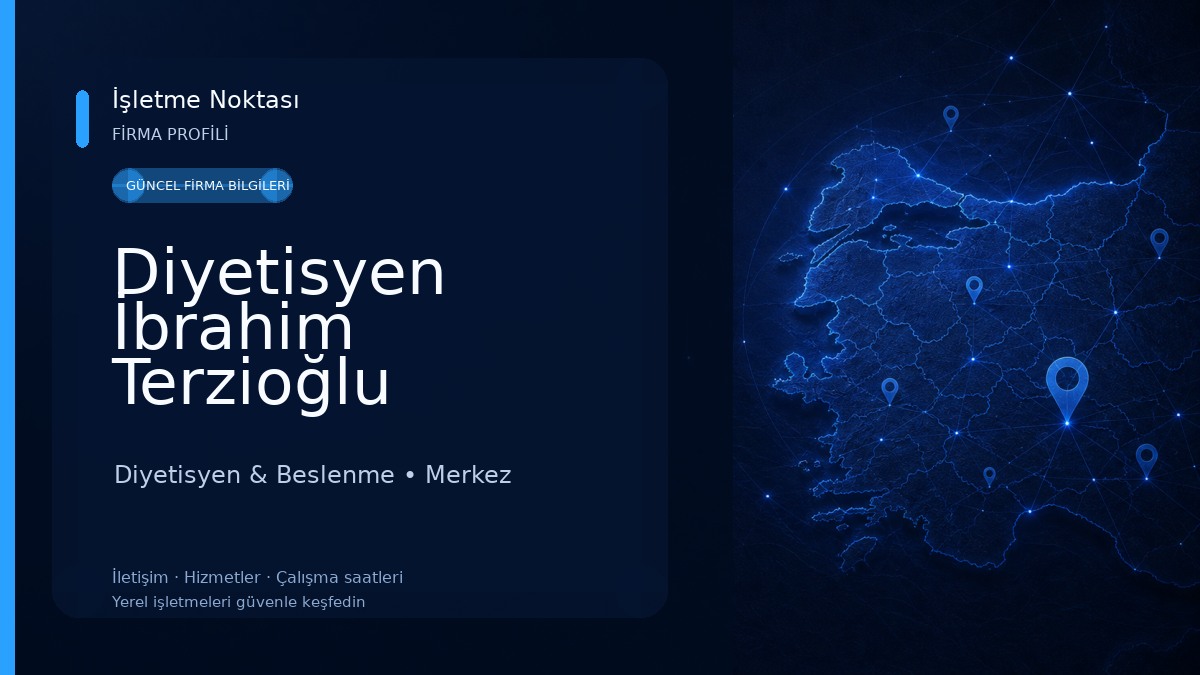 Diyetisyen İbrahim Terzioğlu