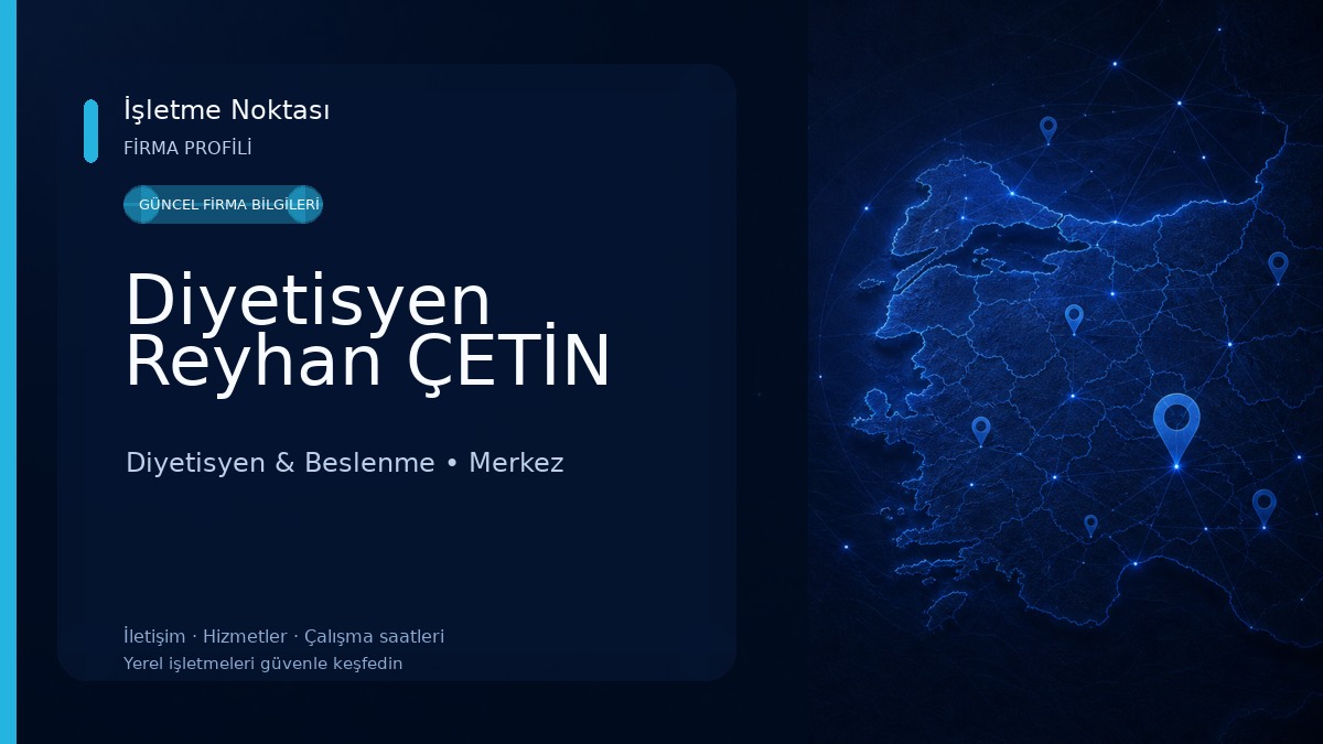 Diyetisyen Reyhan ÇETİN Diyetisyen & Beslenme