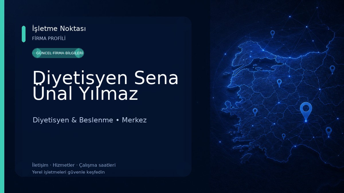 Diyetisyen Sena Ünal Yılmaz Diyetisyen & Beslenme