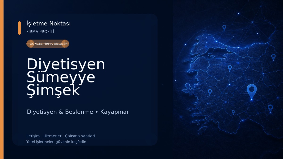 Diyetisyen Sümeyye Şimşek Diyetisyen & Beslenme