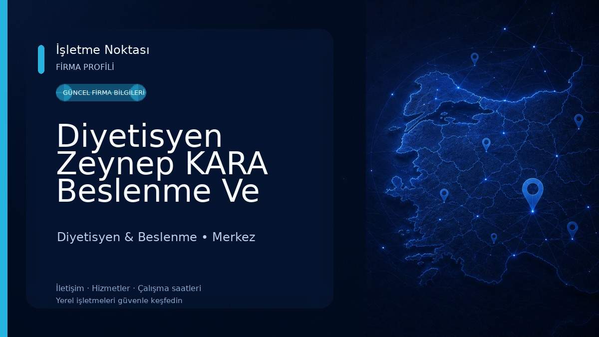 Diyetisyen Zeynep KARA Beslenme Ve Diyet Danışmanlık Merkezi Diyetisyen & Beslenme