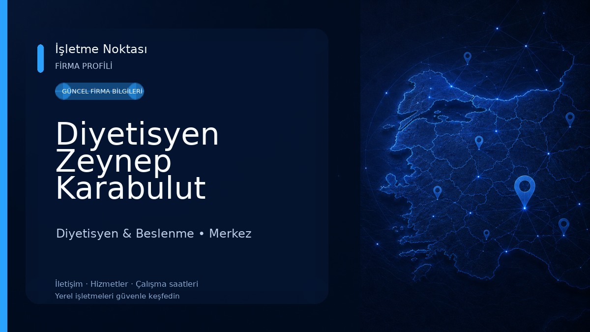 Diyetisyen Zeynep Karabulut Körpeoğlu Diyetisyen & Beslenme