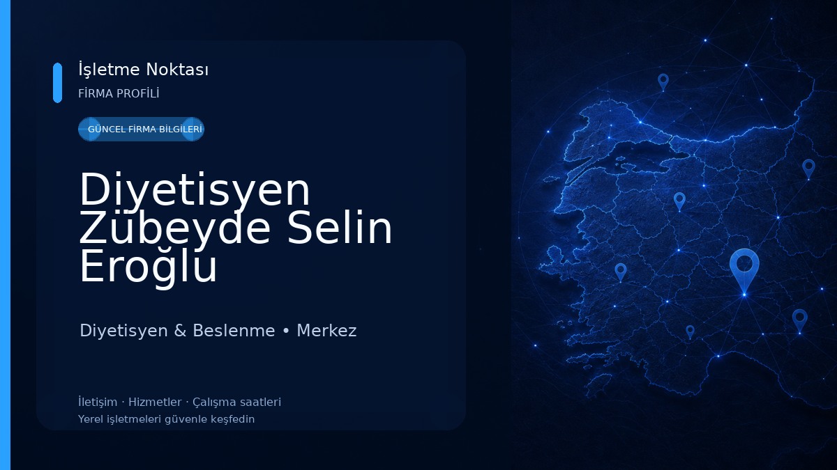 Diyetisyen Zübeyde Selin Eroğlu 
