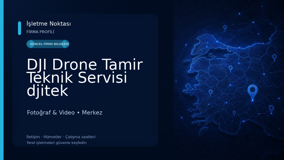 DJI Drone Tamir Teknik Servisi djitek Fotoğraf & Video