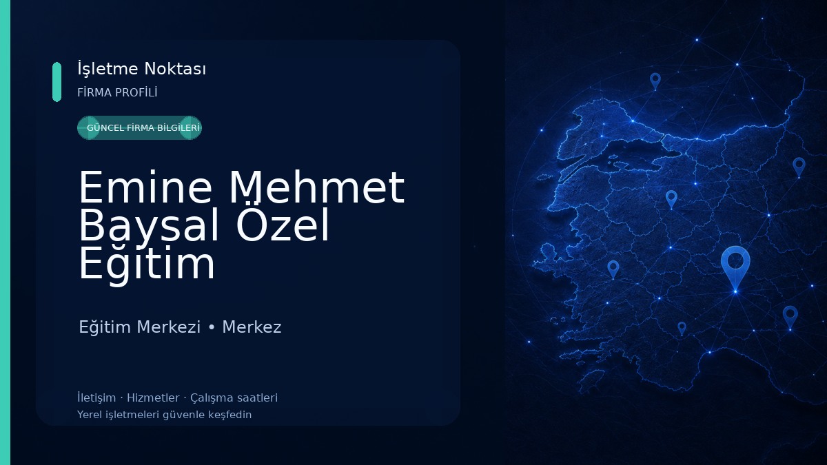 Emine Mehmet Baysal Özel Eğitim Uygulama Okulu Eğitim Merkezi