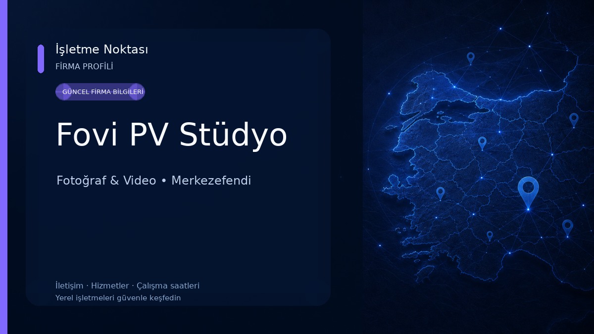 Fovi PV Stüdyo Fotoğraf & Video