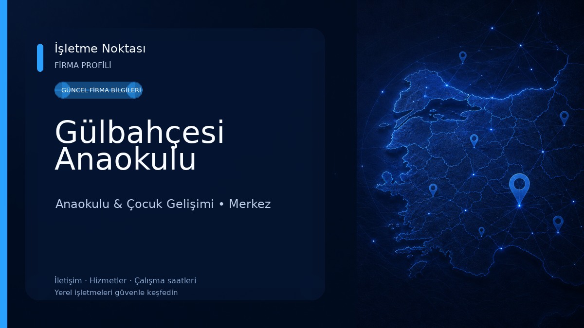 Gülbahçesi Anaokulu Anaokulu & Çocuk Gelişimi