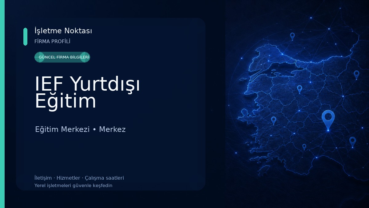 IEF Yurtdışı Eğitim Eğitim Merkezi