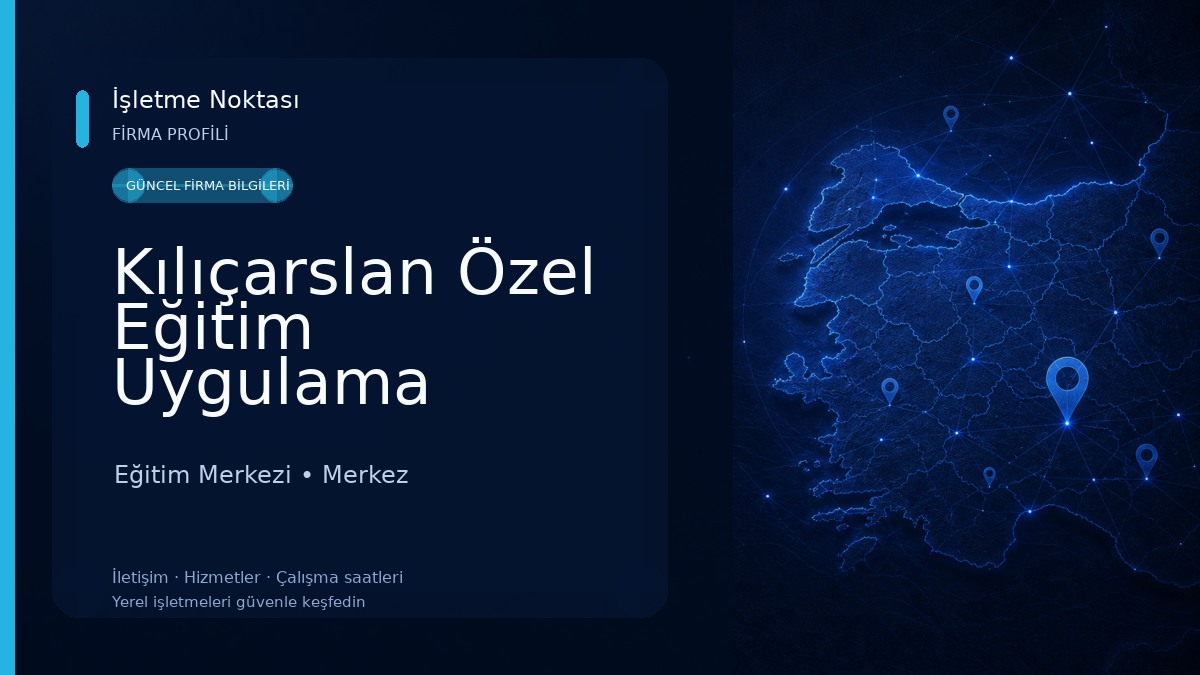 Kılıçarslan Özel Eğitim Uygulama Merkezi Eğitim Merkezi