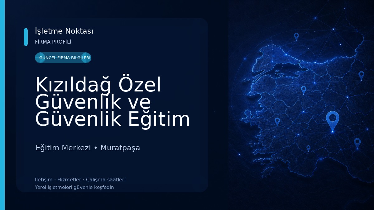 Kızıldağ Özel Güvenlik ve Güvenlik Eğitim Hizmetleri Eğitim Merkezi