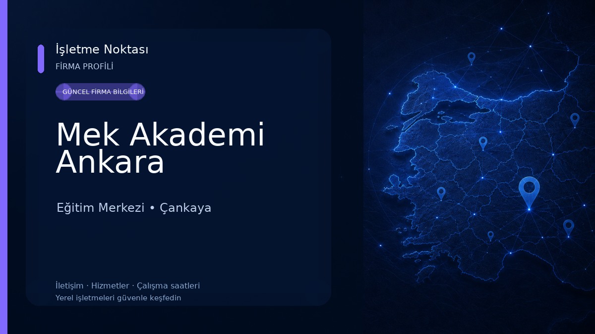 Mek Akademi Ankara 