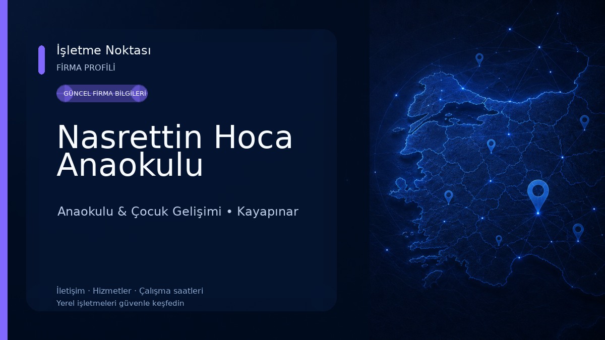 Nasrettin Hoca Anaokulu Anaokulu & Çocuk Gelişimi