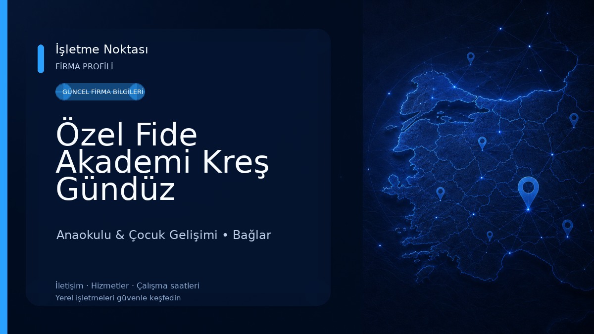 Özel Fide Akademi Kreş Gündüz Bakımevi Anaokulu & Çocuk Gelişimi