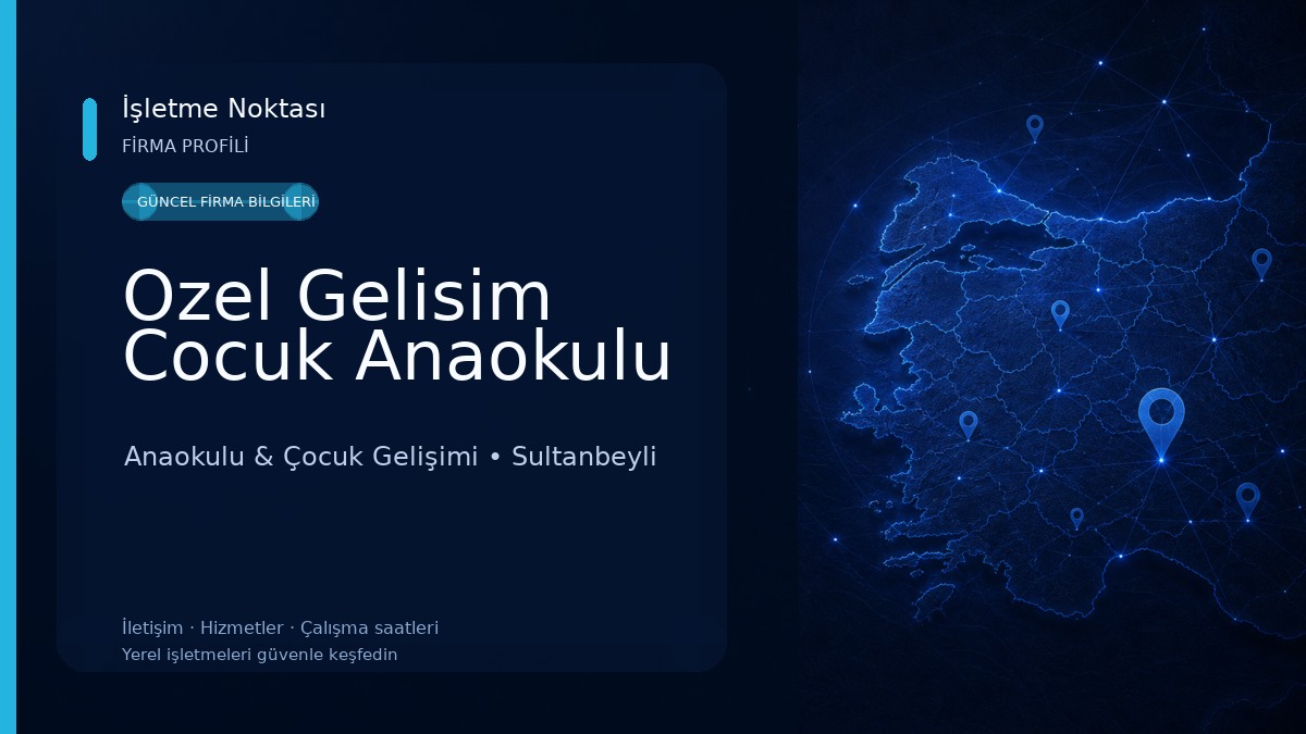 Ozel Gelisim Cocuk Anaokulu Anaokulu & Çocuk Gelişimi