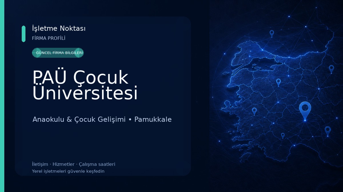 PAÜ Çocuk Üniversitesi Anaokulu & Çocuk Gelişimi