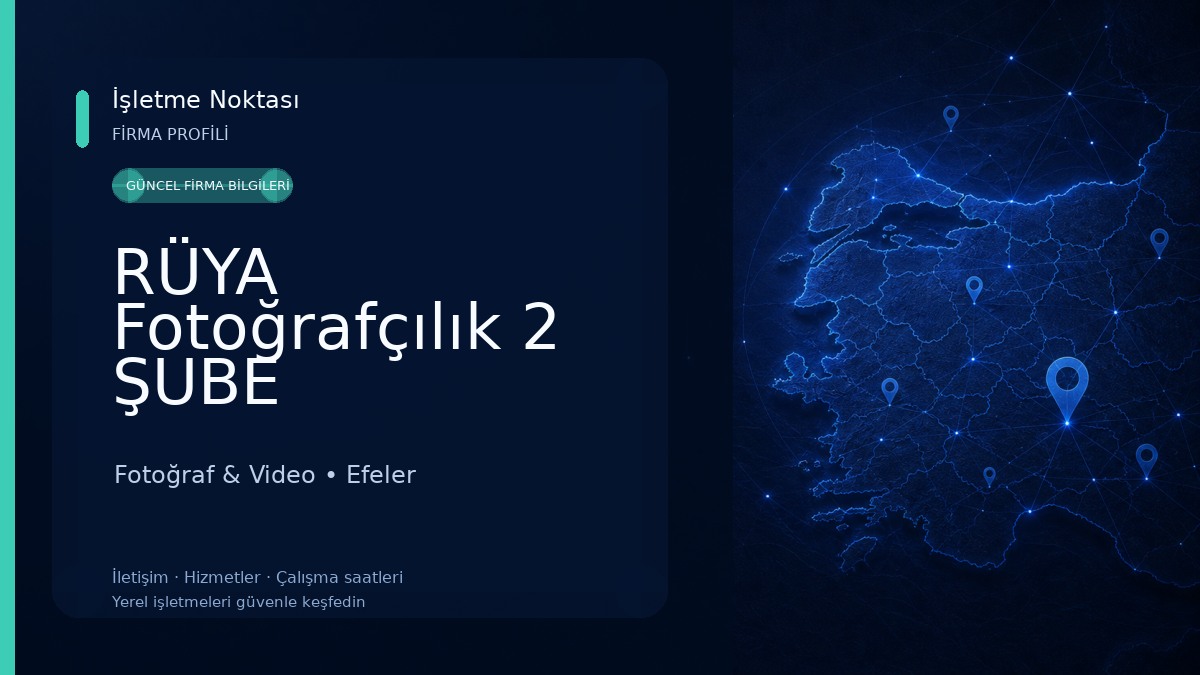 RÜYA Fotoğrafçılık 2 ŞUBE Fotoğraf & Video