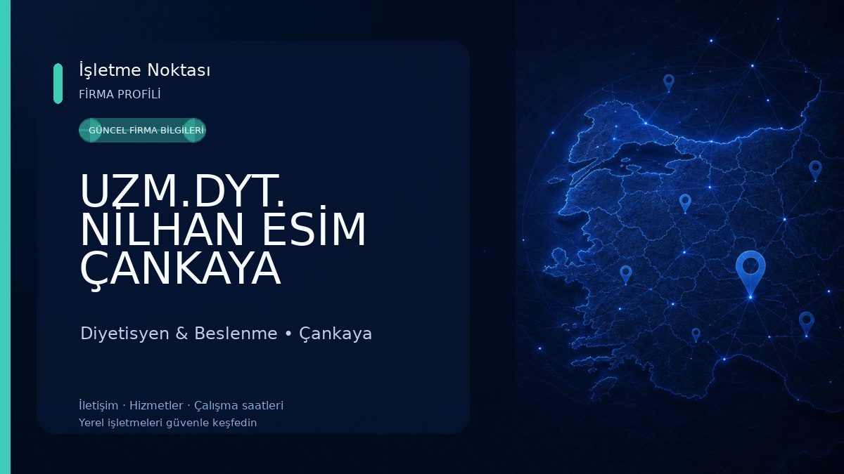 UZM.DYT. NİLHAN ESİM ÇANKAYA Diyetisyen & Beslenme