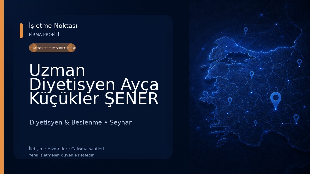 Uzman Diyetisyen Ayça Küçükler ŞENER Diyetisyen & Beslenme