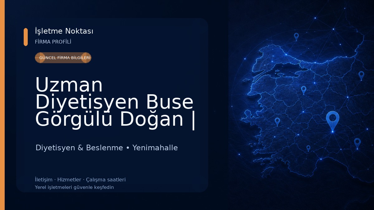 Uzman Diyetisyen Buse Görgülü Doğan | Batıkent Diyetisyen | Ankara Diyetisyen