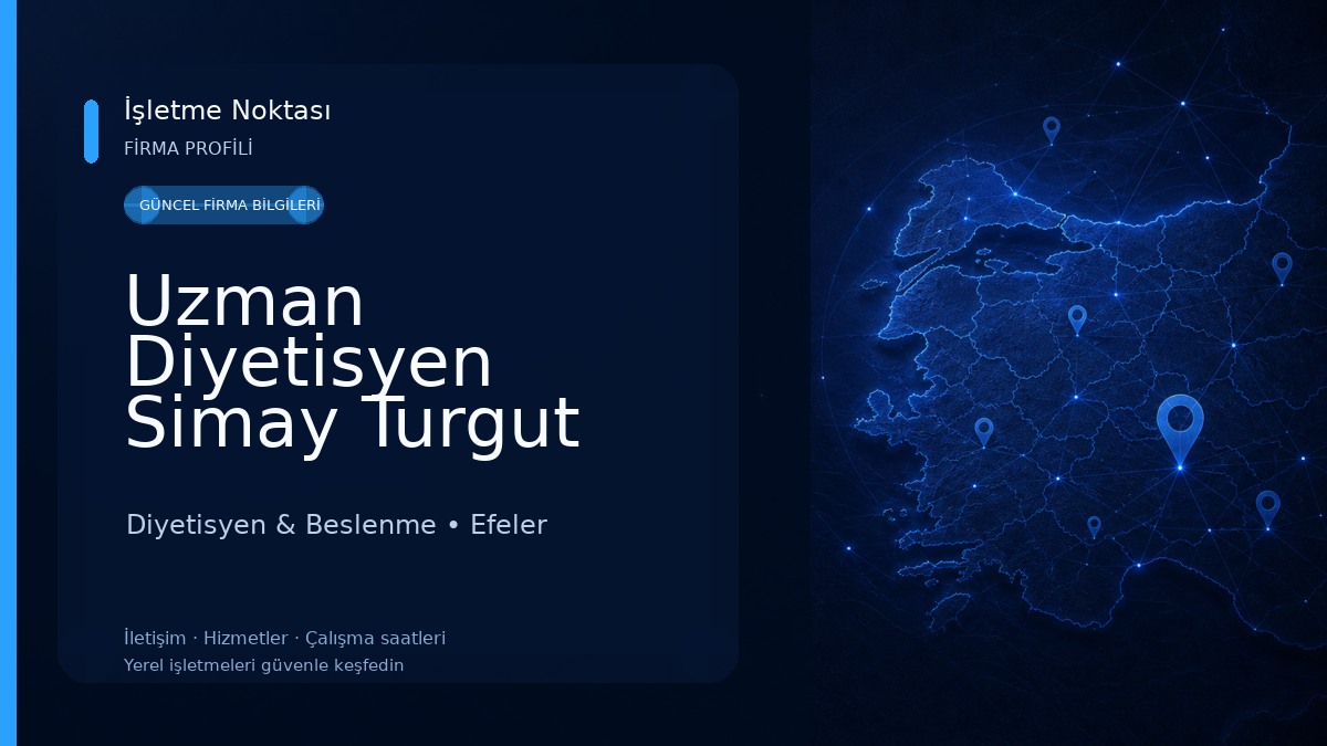 Uzman Diyetisyen Simay Turgut Beslenme ve Diyet Danışmanlık Merkezi Diyetisyen & Beslenme
