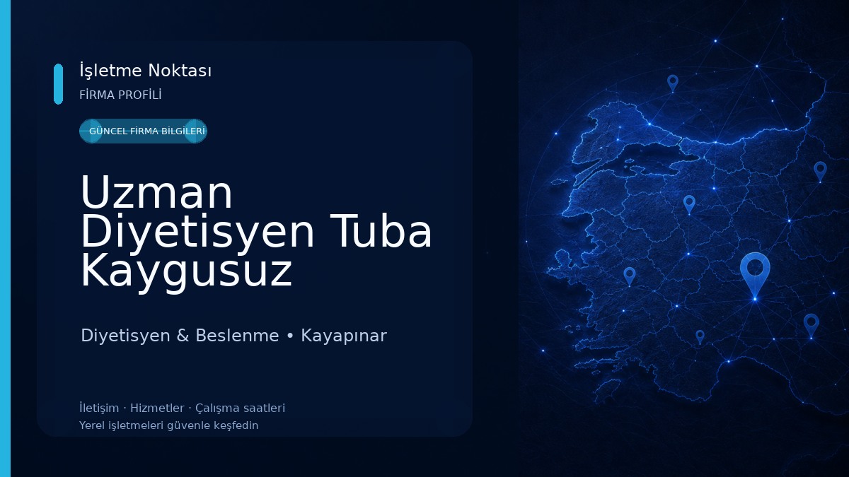Uzman Diyetisyen Tuba Kaygusuz Diyetisyen & Beslenme