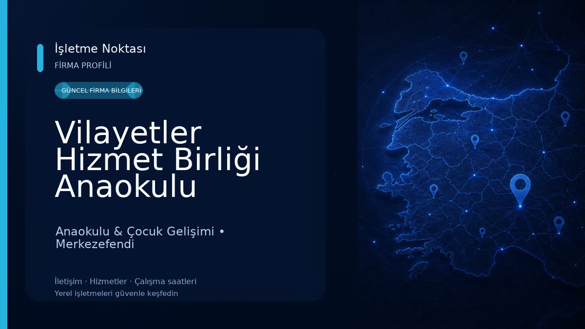 Vilayetler Hizmet Birliği Anaokulu Anaokulu & Çocuk Gelişimi