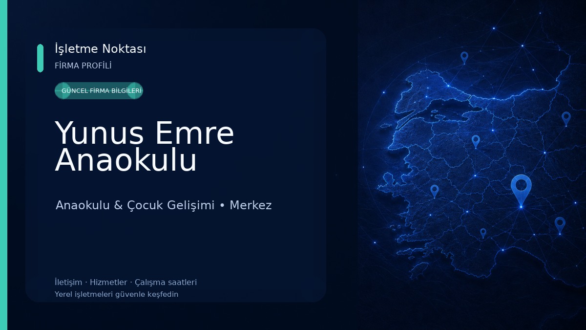 Yunus Emre Anaokulu Anaokulu & Çocuk Gelişimi